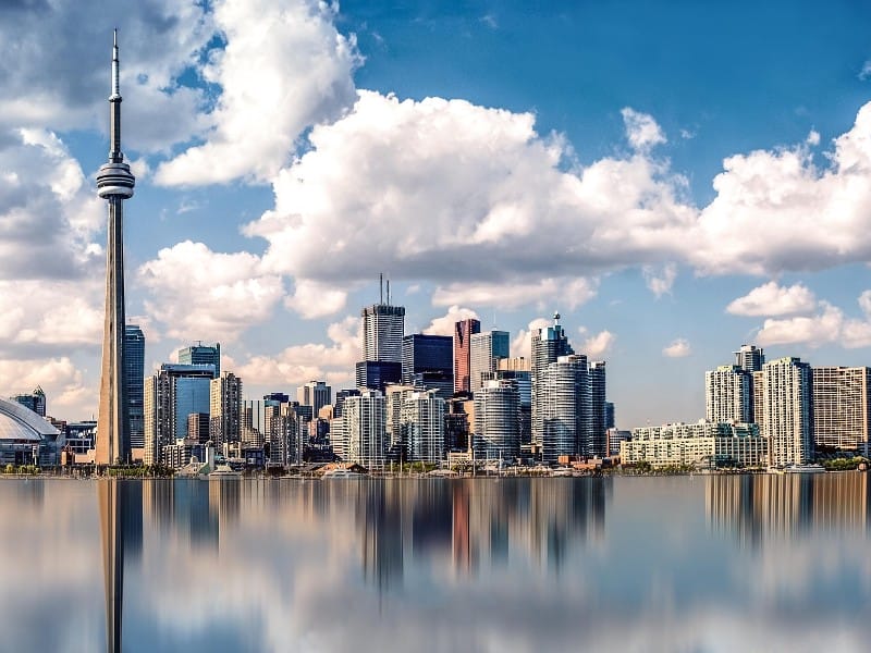 View of Toronto in Canada