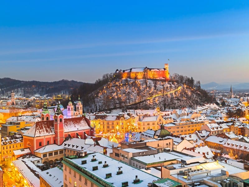 Ljubljana im Winter