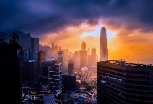 Hong Kong am Morgen