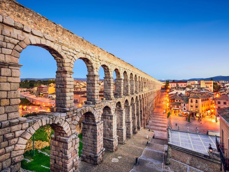 Segovia Spanien Aquädukt