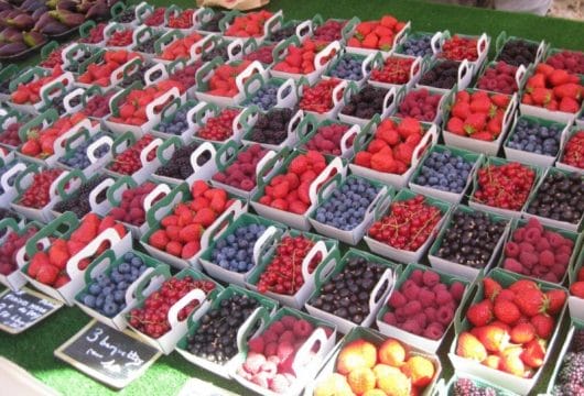 Obstmarkt in Frankreich