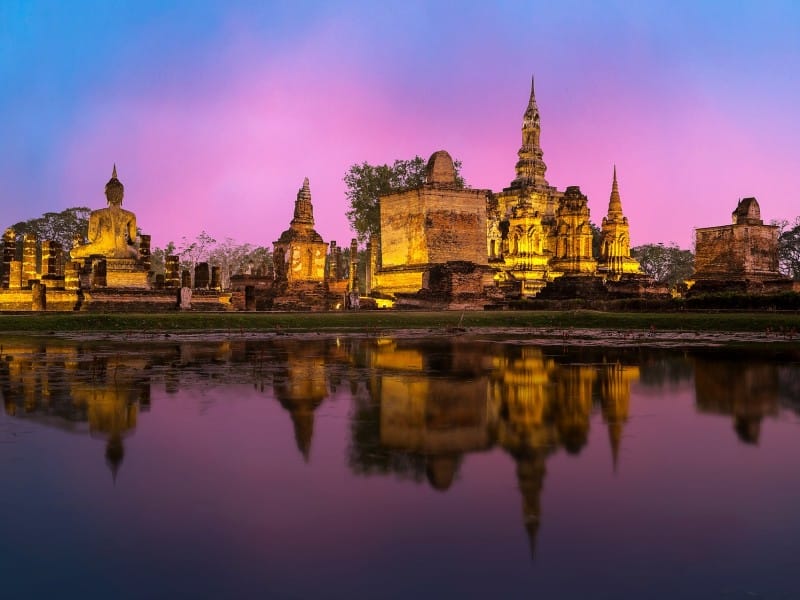 Leuchtendes Ayutthaya, Thailand