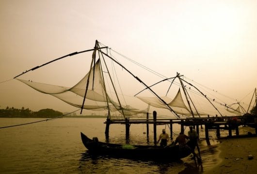 Chinesische Fischernetze in Cochin