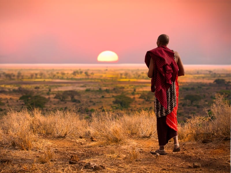 Afrika_Tansania_Serengeti_Masai Krieger 