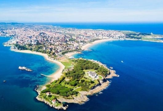 Luftbild von Santander
