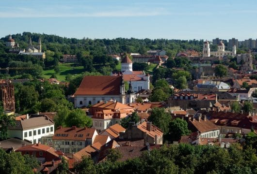 Rote Dächer von Vilnius