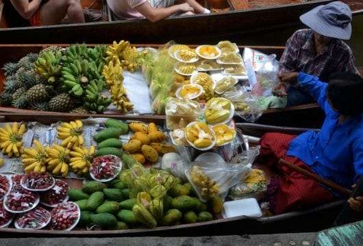 Exotische Früchte im Mekong Delta