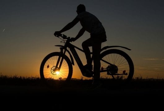 E-Bike, Sonnenuntergang