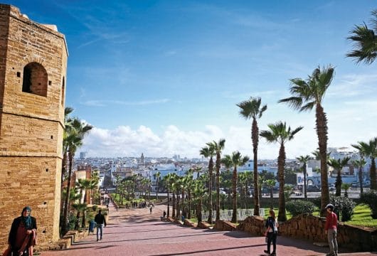 Blick auf Rabat von Kasbah Oudaia