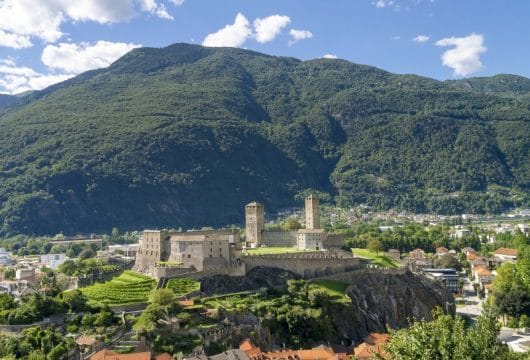 Aussicht auf Burg, Bellinzona