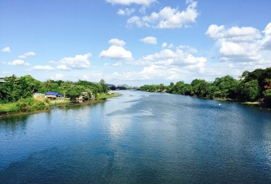 Fluss Kwai Landschaft bei Tag