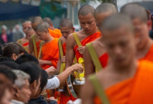 Alomsengang Luang Parbang Mönche