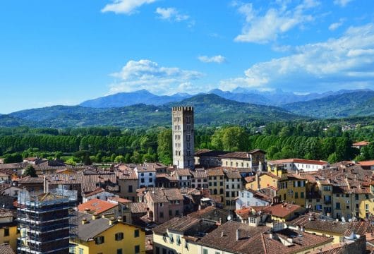 Skyline von Lucca, Italien