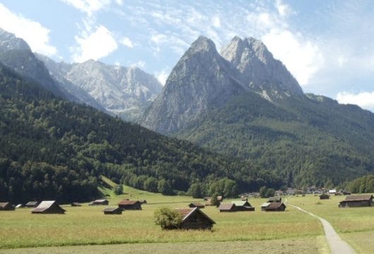 Zuspitze Panorama Hütten