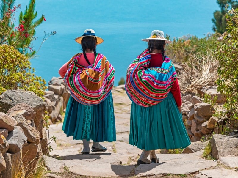 Quechua Frauen auf der Insel Taquile