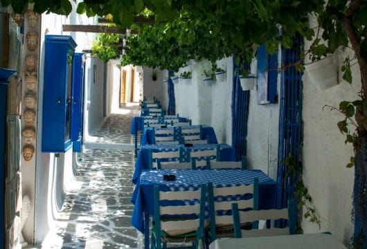 Restaurant in Paros, Griechenland