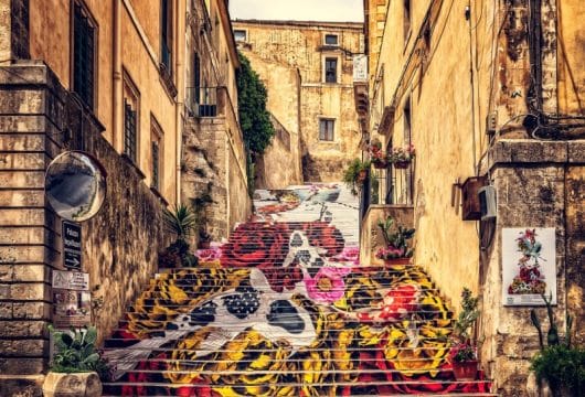 Noto Treppe in Sizilien, Italien