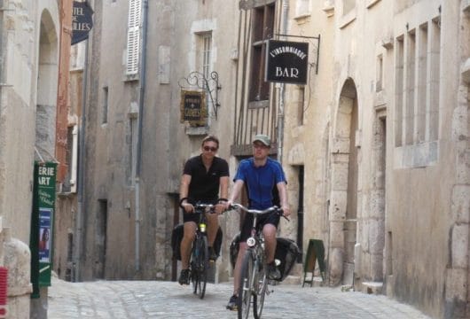 Gasse Radfahrer Loire