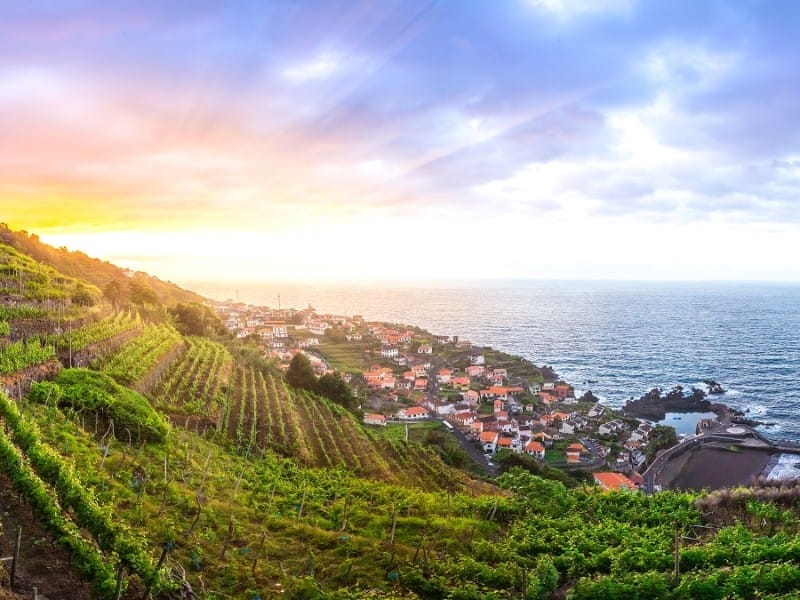 Malerische Küste von Madeira