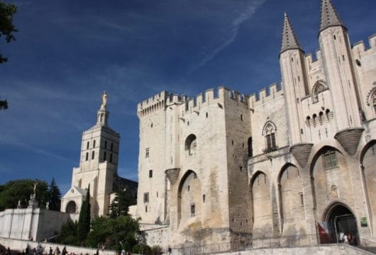 Papstpalast in Avignon, Frankreich