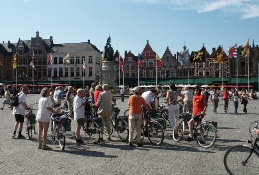 Radfahrer in Belgien