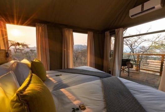 View from luxury tent, Ndhula