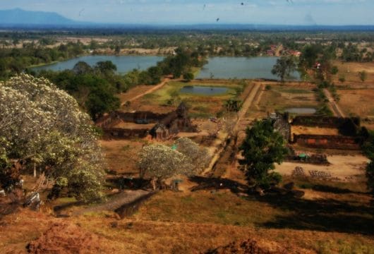 Ausblick auf Wat Phou