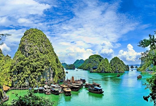 Asien Vietnam Halong Bucht
