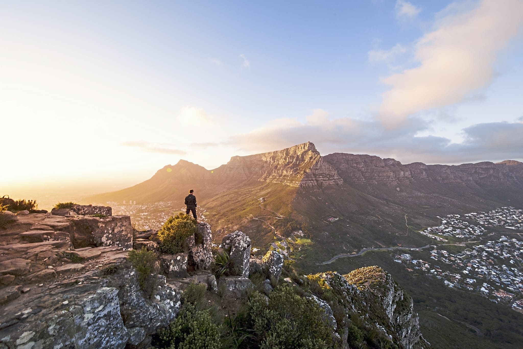 Aussicht vom Lionshead auf Tafelberg