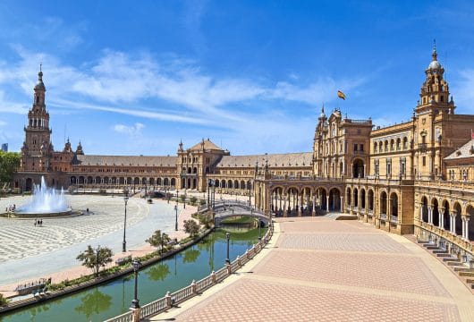 Spanien Andalusien Sevilla Spanischer Platz Plaza de Europa