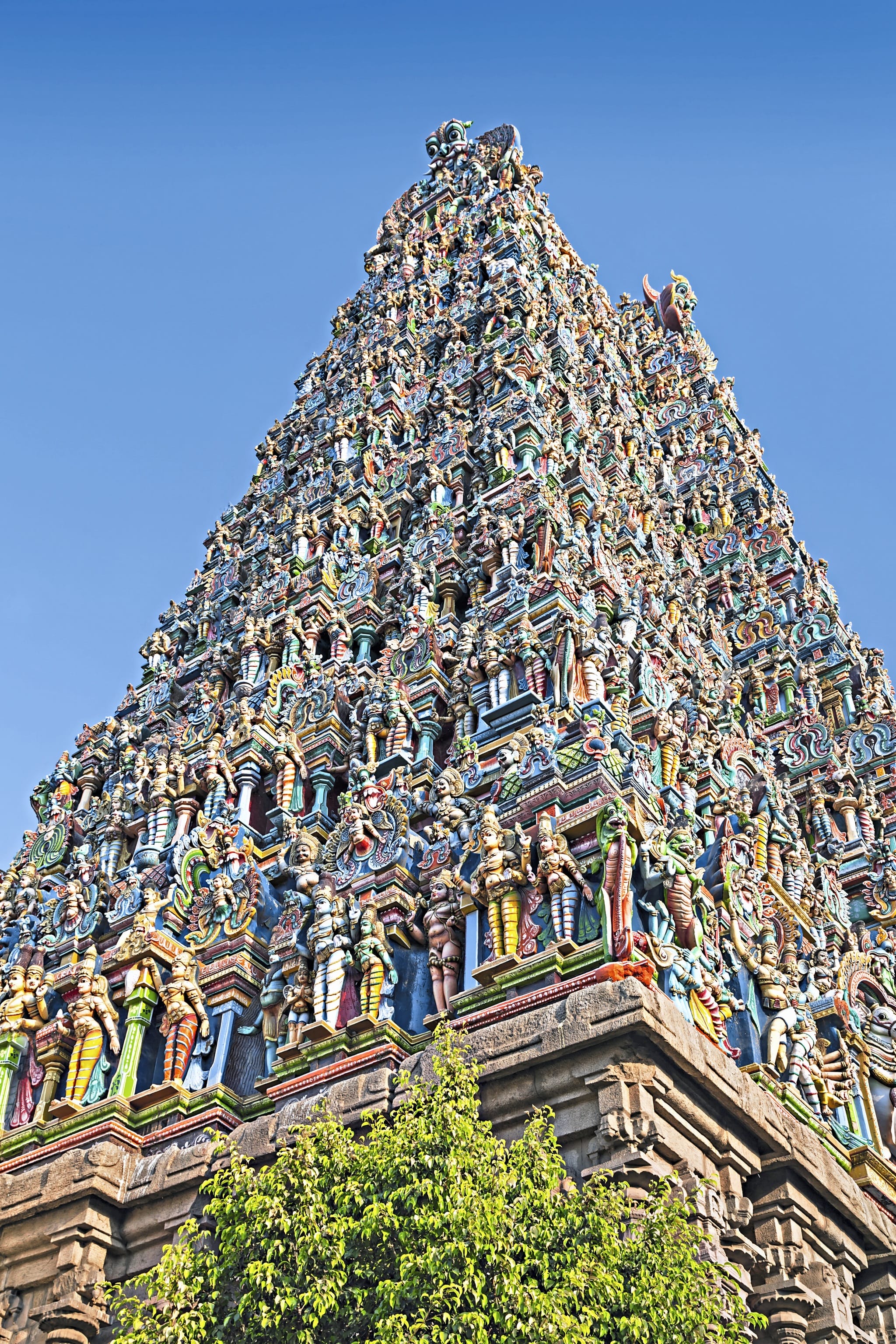Asien Indien Sueden Madurai Meenakshi Tempel
