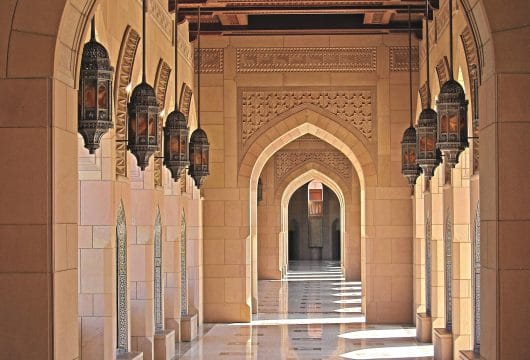 Oman Muscat Grosse Moschee Seitenflügel