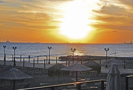 Europa Zypern Limassol Sonnenuntergang