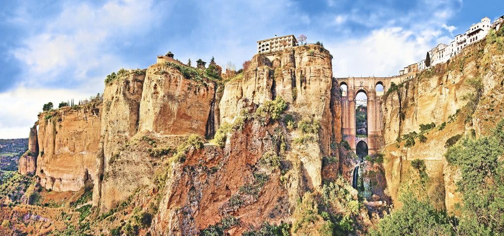 Spanien Andalusien Ronda Puente Nuevo