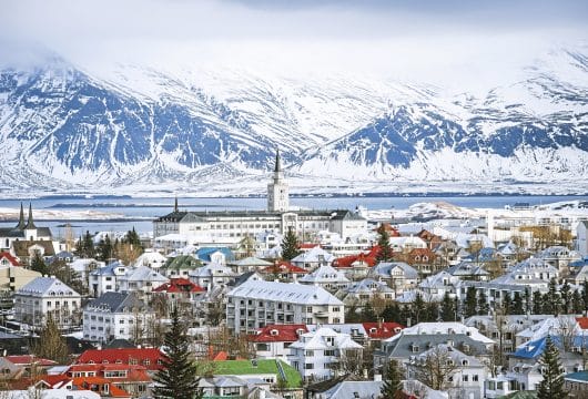 Reykjavik im Winter