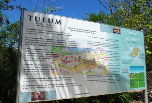 Gelände Ausgrabungsstätte Tulum