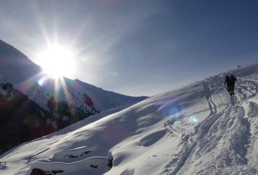Schneewanderung in Südtirol