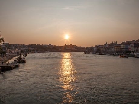 Porto Fluss Sonnenuntergang