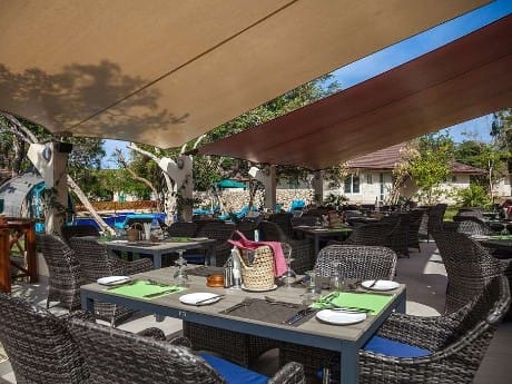 Kenia - Hotel Leopard Beach Terrasse