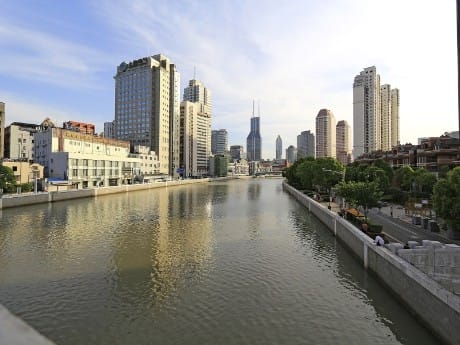 Spazieren durch Shanghai