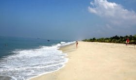 Erholung am Strand von Marari in Kerala