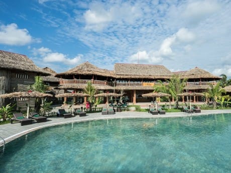 Poolarea der Can Tho Ecolodge