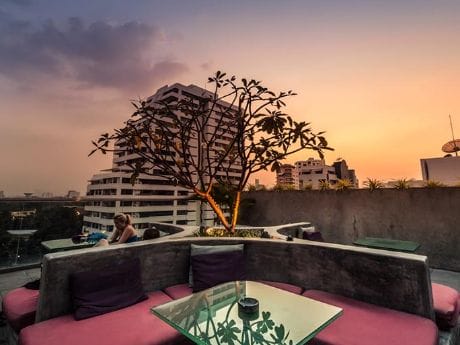 Dachterrasse des Galleria 10 Hotel