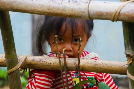 kleines Mädchen in Laos