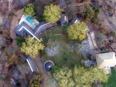 Das Xanatseni Private Camp von oben