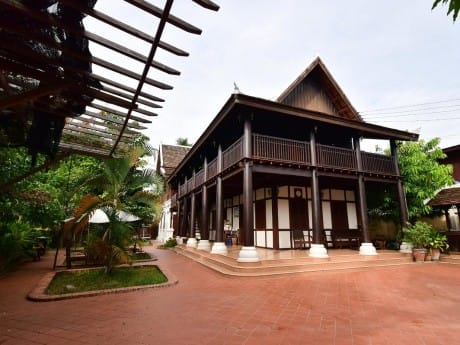 Innenhof des My Lao Home Hotel