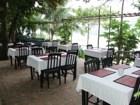 Frühstückslokal im Sala Prabang Hotel 