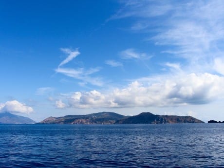 Aussicht auf Liparische Inseln