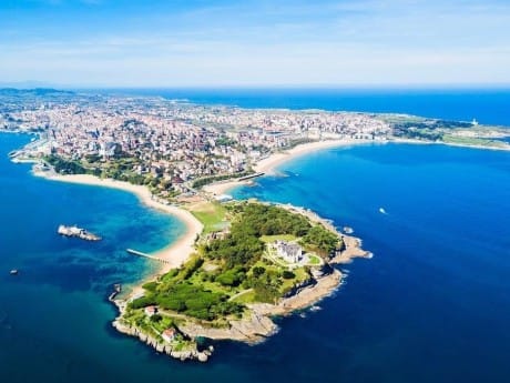 Luftbild von Santander