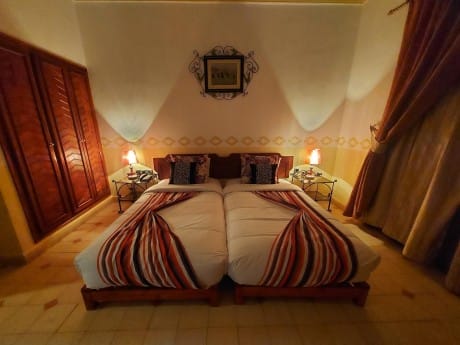 Ouarzazate, Hotel le Fint, bedroom